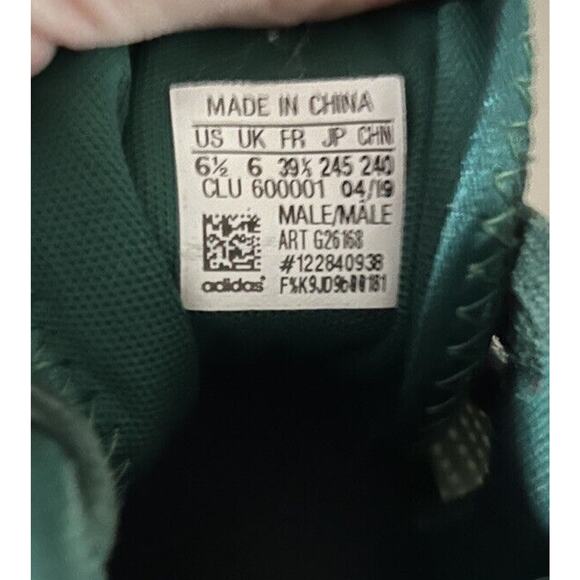 Adidas mens Green Pro Bounce 2019 Basketball sneakers M 6.5/wom 8 ART G26168 - Picture 8 of 16